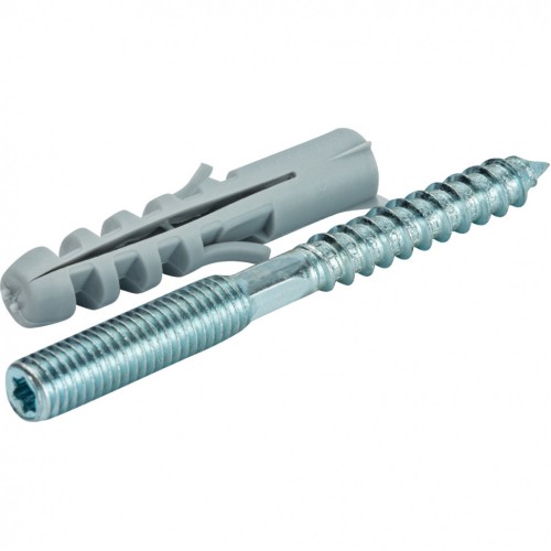 Шпилька стальная сантехническая М8х100 с дюбилем М10х50 STOUT в Санкт-Петербурге