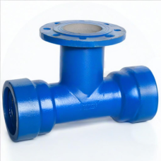 Тройник раструб-фланец ТРФ Ду 200-200 Тайтон ВЧШГ с ЦПП цинк+AL ГОСТ ISO 2531-2012