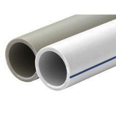 Труба полипропиленовая PP-R напорная белая без армировки Ру 10 SDR 11 Pro Aqua 20х1,9 мм 2 м