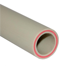 Труба полипропиленовая PP-R напорная белая армированная посередине Ру 20 SDR 6 Pro Aqua Duo 63х10,5 мм 4 м