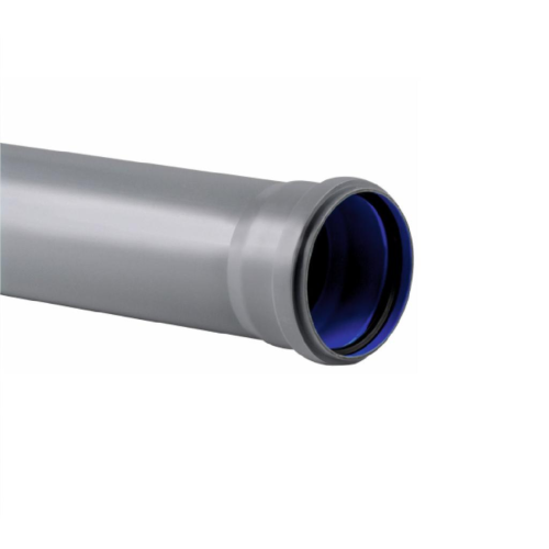 Труба НПВХ (ПВХ) 100 клеевая серая SDR21 Дн 50х2,4 Ру-10 напорная L=3м Aquaviva в Санкт-Петербурге