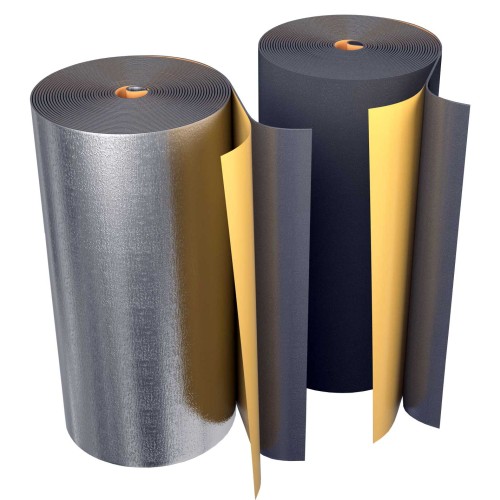 Рулон из вспененного полиэтилена 8/1,0-12 (Т<95°C) самокл с фольг чёрн Energoflex BLACK STAR DUCT AL в Санкт-Петербурге