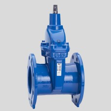 Задвижка клиновая чугунная фланцевая с невыдвижным штоком с обрезиненным клином под электропривод с невыдвижным штоком Ру 16 VOC4241CM Tecofi 400 мм