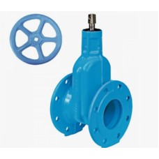 Задвижка клиновая чугунная фланцевая с обрезиненным клином Ру 10 E2 4000E2 Hawle 300х270 мм