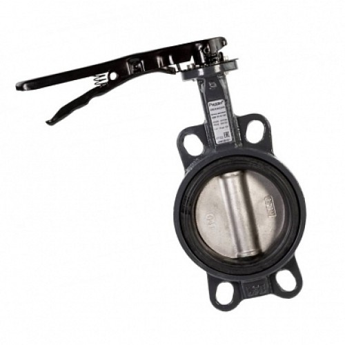 Затвор ручной с нержавеющий диском и рукояткой межфланцевый 1,6 МПа EPDM EURO Benarmo 50 мм в Санкт-Петербурге