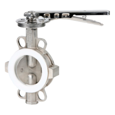 Затвор ручной с нержавеющий диском и рукояткой межфланцевый 1,6 МПа EPDM Genebre 2104 Genebre 250 мм