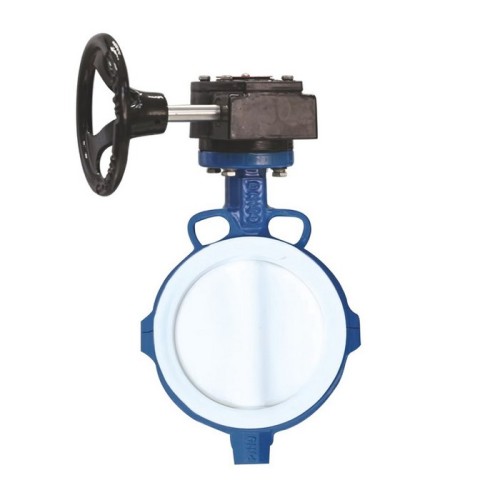 Затвор с чугунным диском и редуктором межфланцевый 2,5 МПа EPDM VP4458 Tecofi 200 мм в Санкт-Петербурге