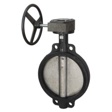 Затвор с чугунным диском и редуктором межфланцевый 1,6 МПа EPDM VPI4448 GGG50 Tecofi 150х55,5 мм