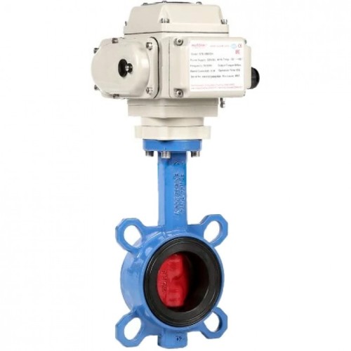 Затвор с чугунным диском и электроприводом межфланцевый 1,6 МПа EPDM Benarmo 200 мм в Санкт-Петербурге